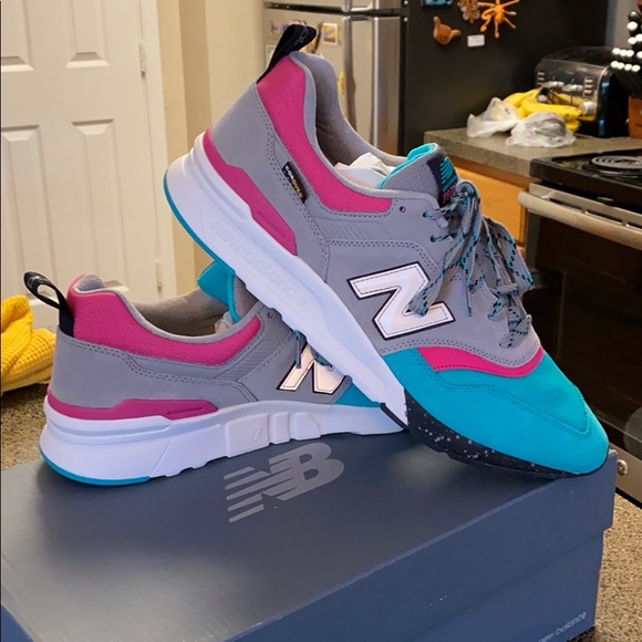 new balance 997h pink teal